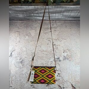 Consuela nwt Colorful Geometric Pattern Crossbody Bag B8